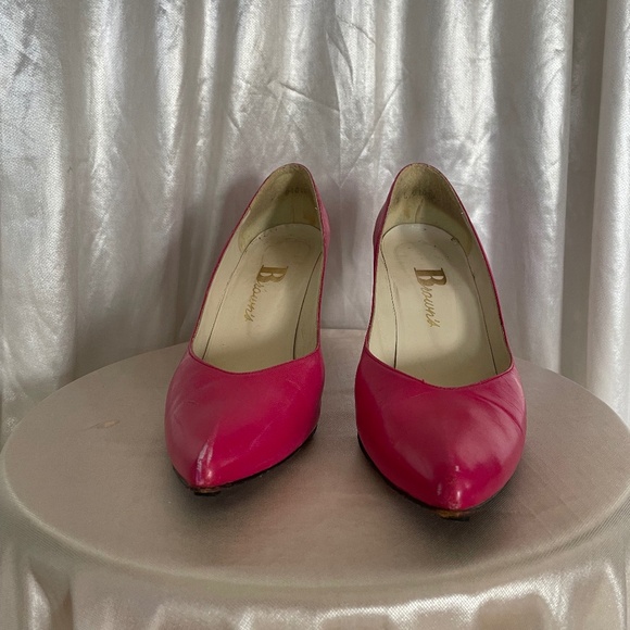 SHOES LEATHER HOT PINK SIZE 8.5N HOT! HOT !HOT! - Picture 3 of 11